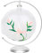 KIAPPO Hängende Laterne Glas mundgeblasen Buntglas-Effekt Tischlaterne Wohnzimmer Deko Tischdeko Tischdekoration Weihnachtsdekoration Kerzen Ständer für Weihnachts Windlicht Lampe Große Blumen
