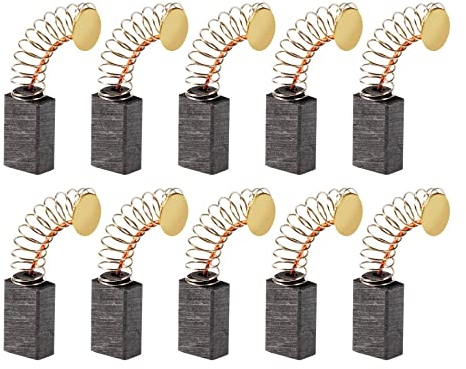 5 pares de escobillas de carbón de motor 13 mm x 8 mm x 5 mm piezas de repuesto universales de eléctrica para amoladora de lijadora orbital