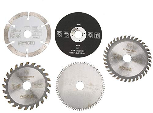 5pcs 85mm Diamètre Intérieur 15mm Mini Lame de Scie Circulaire au Carbure pour Outil de Coupe Lame de Scie Circulaire à Main 65mm B La Lame de Scie au Carbure Offre une