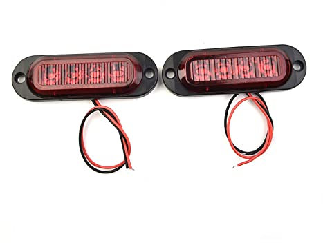 Bremslicht 2Pcs Seitenmarkierungsleuchten Rot Für Anhänger LKW Wohnwagen RV Licht Lampe Seitenbegrenzungsmarkierungsleuchte 12V-24V