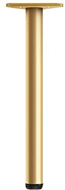 1 Stück Metall Möbelfüße Ø60 mm Verstellbare Tischbeine Aluminiumlegierung Möbel Füße Stützfüsse für Bar,Esstisch,Schreibtisch,Werkbank,mit Schrauben,Gold,Anpassbar (85cm(33.4in))