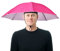 Hut Regenschirm, Kopfbedeckung, Sonnenschirm, UV-Schutz, für Erwachsene, Kinder, Festival, Hut, tragbar, wasserdicht, freihändig, Regenschirm, Hut zum, Wandern, Pedester, rot/rosa, 1