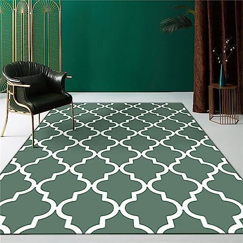 AU-SHTANG kinderteppich Hellgrüner Teppich, bequemer Balkon, der Nicht verblasst Baby-Krabbel teppichwohnzimmer deko,Hellgrün,50x80cm
