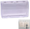 Tapa de enchufe para interruptor, caja de enchufes, enchufes exteriores, impermeable, autoadhesiva, 86 tipos de tapas de enchufe, diseño de ancho adicional, para baño, hogar, exterior, color blanco