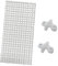 NGeGe 4 x Aquarium-Gitter-Trennwände, 30 x 15 cm, Isolationsbrett für Aquarien, Eierkiste, Filterwanne mit 8 Saugnäpfen, Lochdurchmesser 1,1 cm (weiß)
