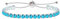 Uloveido mode synthétique turquoise tennis bracelet, bleu clair cristal Bolo bracelet, idéal pour maman petite amie cadeau d'anniversaire y4043