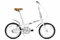 FabricBike Klappfahrrad, Alu-Rahmen, Single Speed, klapprad 20 Zoll, Folding, klapp Fahrrad, Klapprad Erwachsene, Fabric Bike Folding Bike (Matte White W/Mudguard)