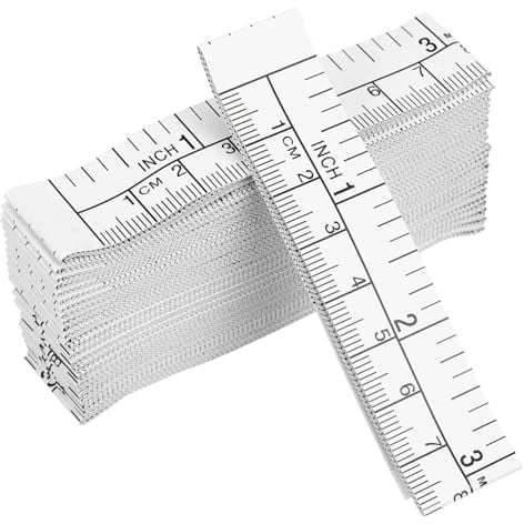 UPKOCH 25 Stk Lineal für Abschlusspapier Maßband Wundmessgerät maßkrug messband rec rekorde Werkzeuge zur Wundmessung Bandkörper messen Metrisch Messlineal Einwegpapier
