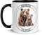 Tasse Ours Ski Raquette Neige Snowboard Trek Bivouac Mug Ourson Animal Drôle Sport Nature Sauvage Randonnée Marrant Fan Cadeau Élégant Business Super Papa Fête des pères (Maman Ourse)