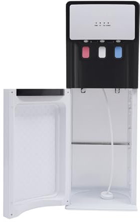 CuCummoo Bottom Loading Water Cooler Dispenser, dispensador de agua sobre pie para agua caliente y fría, blanco dispensador de agua caliente y fría para oficinas guarderías y gimnasios 90 W/500 W