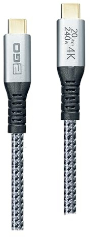 2GO USB Datenkabel - High Speed - 20GBps - 240W - 120cm