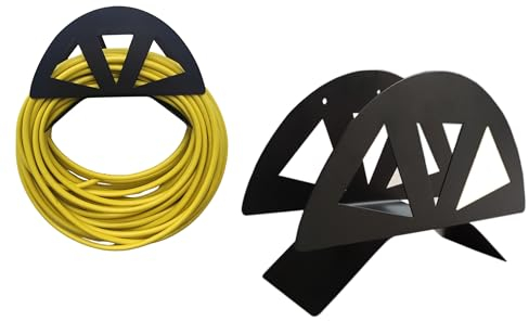 ODOLPLUSZ Schlauchhalter Wand - Gartenschlauch Halterung Wandschlauchhalter aus Metall - Aufhängung für Garten Hof Garage Rasen - groß