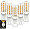 Bigzom G9 LED Warmweiß Dimmbar 5er Pack, 2700K 4W Ersatz 40w g9 Halogenlampe,G9 Led Dimmbar ohne Flimmern 450Lm AC220-240V für Drinnen und Draußen Schmücken Beleuchtung