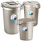 Home Centre Indoor Outdoor Clip On Locking Lid Set of 3 Beige Plastic Waterproof Waste Bin Garden Garage Office Kitchen Home Suitable Dustbin Sturdy Heavy Duty Rubbish Recycle Sortation 8l 23l 46l