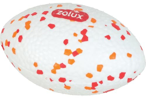 Zolux - Schwimmender Rugby-Ball, 14 cm, aus ETPU, Spielzeug für Hunde