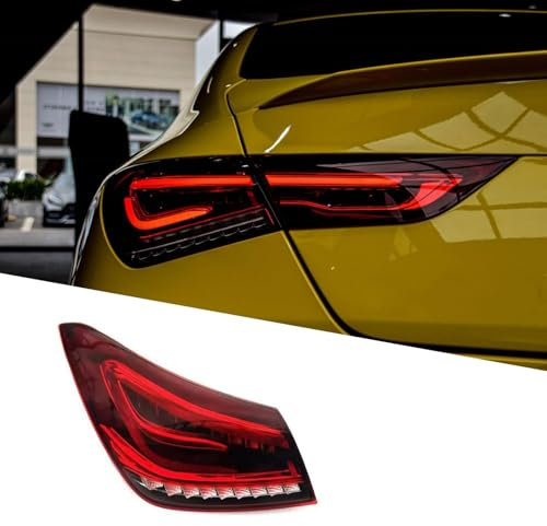 JIANXKILB Rücklicht Rückleuchte für Mercedes Benz CLA W118 2020 2021 2022 2023, Auto Rücklicht Montage Bremslicht Blinker Links Rechts Rücklichter Beleuchtung Zubehör,Left Outer
