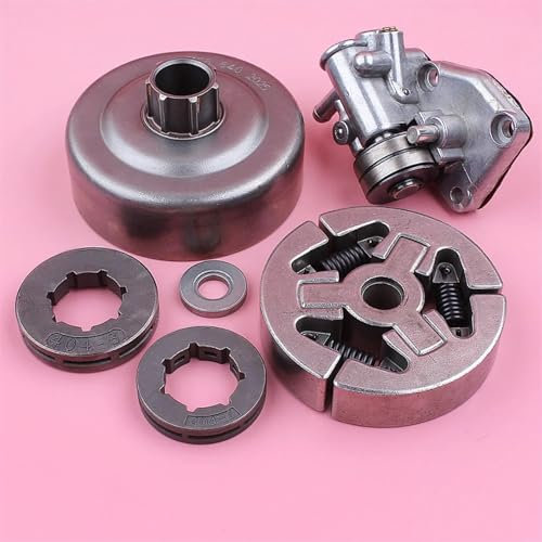 LALAL Pompe à huile for tambour d'embrayage, pièce de rechange for tronçonneuse Stihl 070 .404, 8 dents, 7 dents, jante de pignon