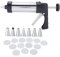 Stainless Steel Cookie Press Maker | 13 Biscuit Forms & 7 Cake Decorating Tips | Food - Grade DIY Baking Tools for Home/Bakery/Dessert Shop | Includes Storage Box