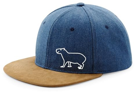 Huuraa Cappy Mütze Capybara Silhouette Geschenk | Baseballkappe Basecap Kappe Geschenkidee Unisex Baseball Cap
