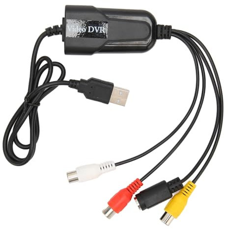 Ylwxzenith Video Seize Card Device Converter to USB Sound Video VHS DV VCR Hi8 DVD to Digital for PC Glass panes OS X