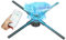 46cm/18.1in 3d Fan Ologramma Proiettore Decorazione Schermo Fan Natale Halloween LED Ologramma Pubblicità Segno Luce App Controllo Esposizione pubblicitaria del festival