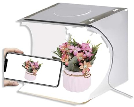 Foto -Lichtbox, Photo Studio Folding Photography Light Tent Kit mit 6 Farben Fotografie Hintergrund für kleine Größe Elemente
