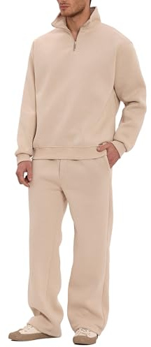 Redbridge Jogginganzug Zweiteiliges Sweat Set mit Half Zip Pullover und Hose Bequemer Sweatsuit für Freizeit Alltag und Loungewear