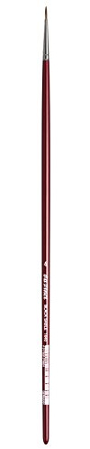 da Vinci Oil & Acrylic Series 1640 Oil Paint Brush, Round Russian Black Sable, Size 4 (1640-04)