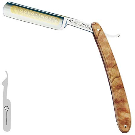 Rasoir-acier inoxydable - 5/8'rectification-bois d'olivier-dovo - 2198 solingen