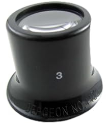 Swiss BERGEON Lupe Nr. 4422 # 3 Mag 3,3 x Augenlupe für Uhren und Schmuckreparatur