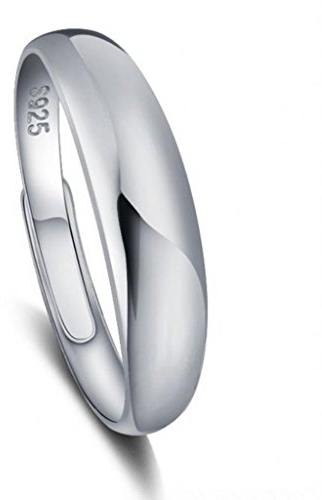 Unendlich U Fashion 925 Sterling Silber mit Platin Klassik Liebe für Paar/Liebhaber Vestellbar Herrenring Partnerringe Verlobungsringe Trauringe Eheringe