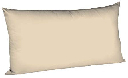 fleuresse 9200 Colours Interlock Jersey Kissenbezug aus 100% Baumwolle, Oekotex Standard 100, 40 x 80 cm, beige