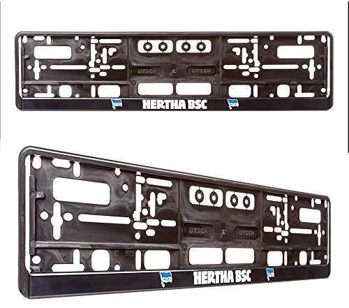 Hertha BSC Berlin Nummernschildträger/Kennzeichenverstärker/Kennzeichenrahmen/Kennzeichenhalter 2er Set