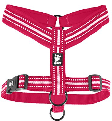 Hurtta Gepolstertes Y-Geschirr 2, 43, Cherry