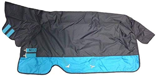 Mio All in One Medium Turnout Rug Black/Turquoise 7ft