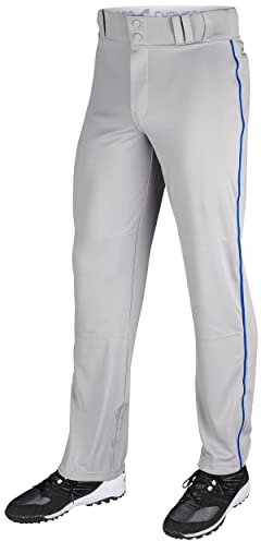 CHAMPRO Baseball-Hose für Erwachsene, dreifache Krone, offener Boden, paspeliert, für Herren