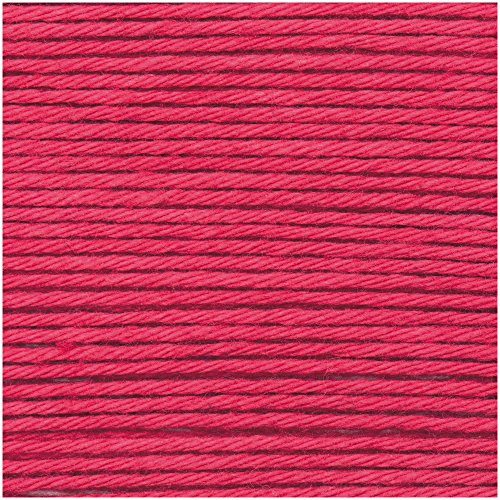 Ricorumi dk 2018 25 g – Couleur : 13 – Framboise – Coton fin pour crocheter des figurines Amigurumi ou maniques