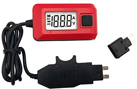 iSpchen Tester di fusibili per automobili Multifunzione Fusibile Tester AE150 12V Rosso
