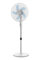 Orbegozo SF 1040 - Ventilador de pie, 3 velocidades, silencioso, cabezal oscilante multiorientable, altura regulable, 45 W, Blanco