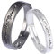 Milageto 2Pcs Cadeau Couple Bague Homme, Bague Femme Bague Homme, Bague de Promesse Couple Alliance Mariage pour Couple, Bague Reglable Femme