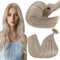 Hetto Extensions Echthaar Bonding Blond Bonding Extensions Echthaar Highlights Mittel to Licht Blond Keratin U Tip Gerade Invisible Remy Haarverlangerung 1g/s 50g 35 cm #18/613