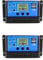 QWORK® 2 Piezas Controlador de Carga Solar, 30A 12V/24V Regulador de Carga Solar Inteligente con 5 V Doble Puerto USB y Pantalla LCD