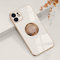 EYZUTAK Hülle für iPhone 11 6.1 Zoll, Glänzend Weiche Silikon TPU Slim Case mit 360 Grad Ring Ständer Bumper Stoßfest Schutzhülle Fingerhalter Magnetische Autohalterung Cover - Weiß