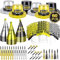 2025 Happy New Year's Eve Deko Set Silvester Fransen Kegel Hut mit Folie Quaste Fransen Schimmer Stirnband Blowouts Blower Perlenkette für Kinder Erwachsene Silvester Party