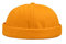 YLfly Sommer Docker Hat Beanie Gangster Mütze Sailor Cap für Damen Herren reine Farbe, Orange, 56