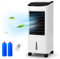 TANGZON 7L Evaporative Air Cooler, Portable Air Conditioner/Cooling Fan/Humidifier with 3 Modes/Speeds, 7.5h Timer, Oscillation, LED Display, Remote Control & 2 Ice Crystal Box for Home Office (65W)