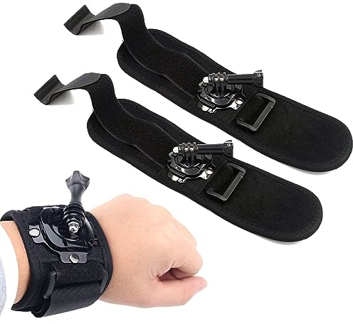 Support de poignet, bras d'épaississement d'extension rotatif avec support de fixation de bracelet pour gopro hero10 / 9/8 / 7/6 / 5/4 / 3 + / 3 et pour DJI Osmo action 360, pour sjcam, etc.