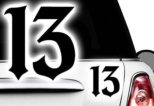 1x 13 Aufkleber Oldschool Karten Ass Devil Pik Retro Motorrad Rock a Billy Blatt