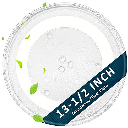 Bandeja de repuesto para placa giratoria Pana-Sonic F06015Q00AP para microondas de 13 1/2 pulgadas, apta para lavavajillas Fetechmate