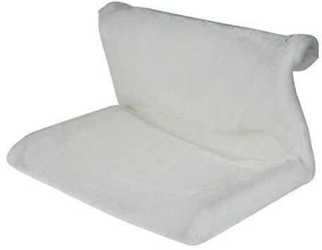 Fyeme Hamac pour chat - Chauffage - Lit de radiateur pour chat - En peluche douce - Cadre en métal - Pliable - Sac douillet pour chat - Pour tous les radiateurs courants (blanc)